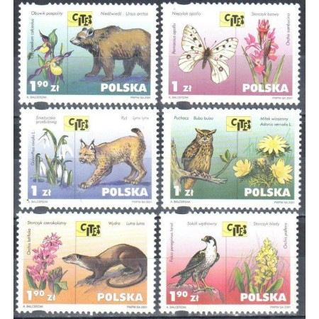 Polonia 2001 - Fauna-flora, animale, serie neuzata