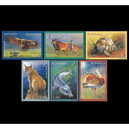 2009 - Fauna protejata din Romania, serie neuzata