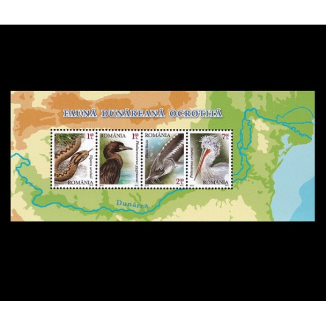 2010 - Fauna Dunăreana Ocrotita, bloc neuzat