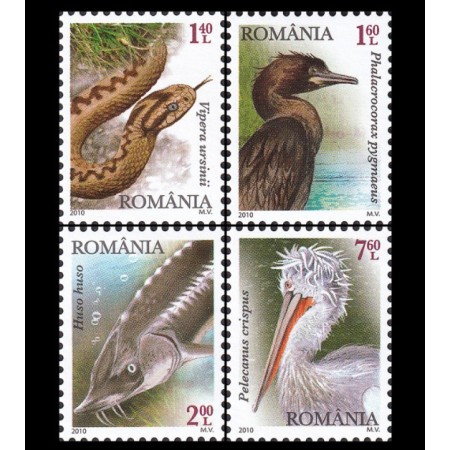 2010 - Fauna Dunăreana Ocrotita, serie neuzata