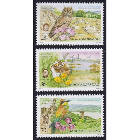 Ungaria 2001 - Fauna din parcuri naționale, păsări, serie neuzata