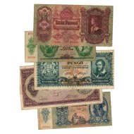 Ungaria 1930-1946 - Lot 5 bancnote, circulate