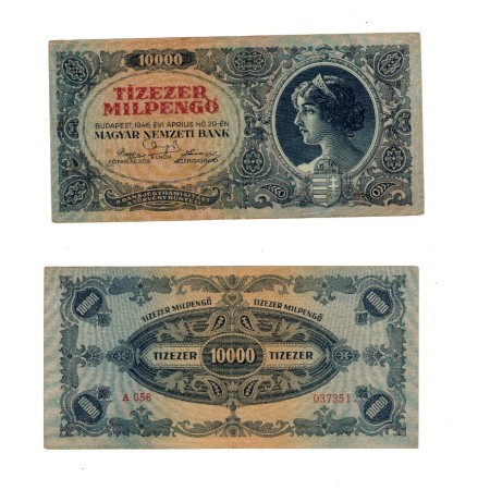 Ungaria 1946 - 10.000 milpengo, circulata
