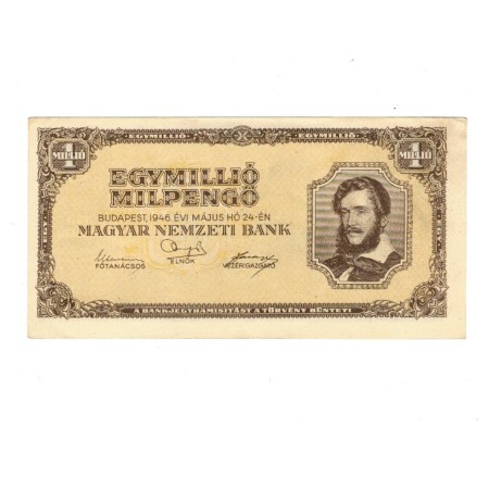 Ungaria 1946 - 1.000.000 milpengo, aproape necirculata