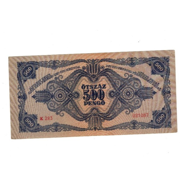 Ungaria 1945 - 500 pengo, circulata