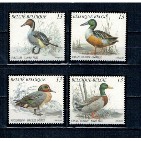 Belgia 1989 - Păsări, rate, serie neuzata