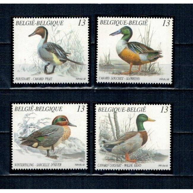 Belgia 1989 - Păsări, rate, serie neuzata