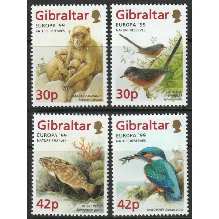 Gibraltar 1999 - Europa, fauna, animale, serie neuzata