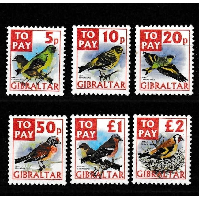 Gibraltar 2002 - Păsări, porto, serie neuzata