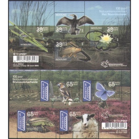 Olanda 2005 - Fauna, animale, serie blocuri neuzate