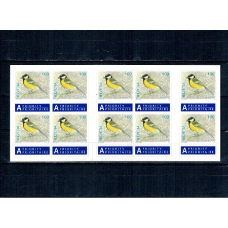 Elvetia 2007 - Păsări, carnet timbre autocolant neuzate