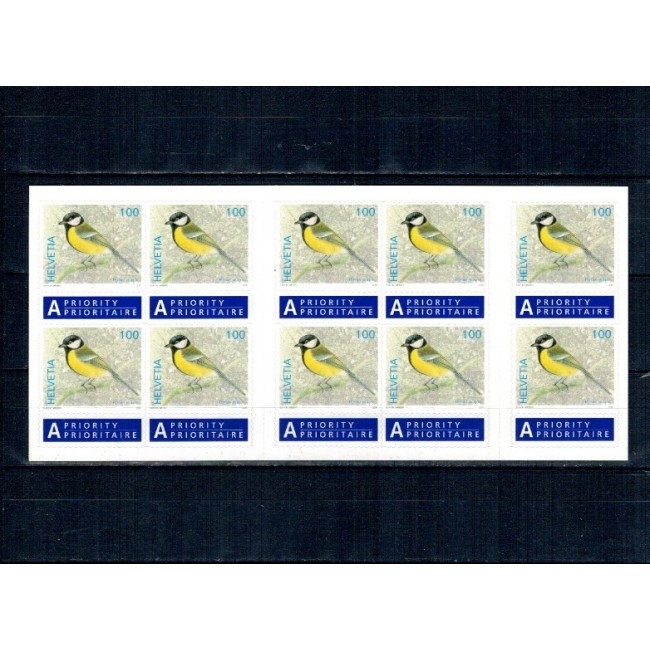 Elvetia 2007 - Păsări, carnet timbre autocolant neuzate