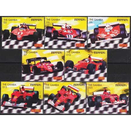 Gambia 2003 - Mașini de Formula 1, Ferrari, serie neuzata
