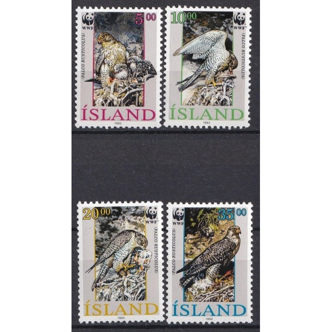 Islanda 1992 - Fauna WWF, păsări, serie neuzata