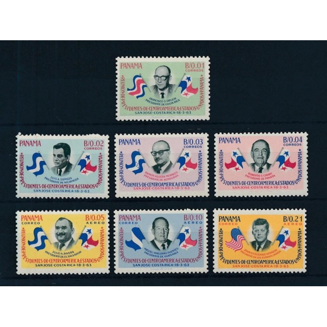 Panama 1963 - Președinții statelor americane, personalități, serie neuzata