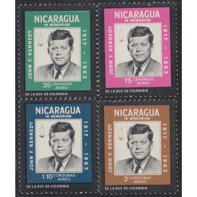 Nicaragua 1965 - J.F. Kennedy, in memoriam, serie neuzata