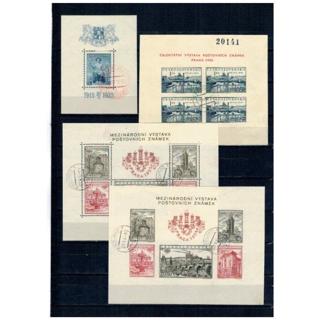 Cehoslovacia 1938-1955 - Lot colite stampilate