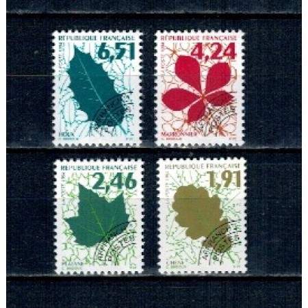 Franta 1994 - Frunze, uzuale preobliterate, serie neuzata