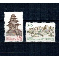 Franta 1991 - Situri UNESCO, monumente, serie neuzata