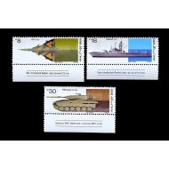 Israel 1983 - Armata, echipamente militare, avion, tanc, vapor, serie neuzata cu tab