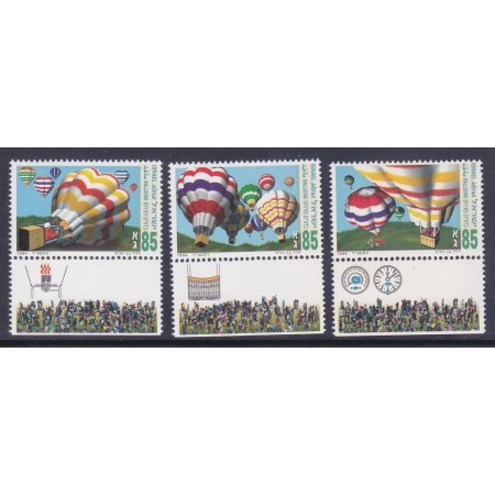 Israel 1994 - Baloane cu aer cald, serie neuzata cu tab