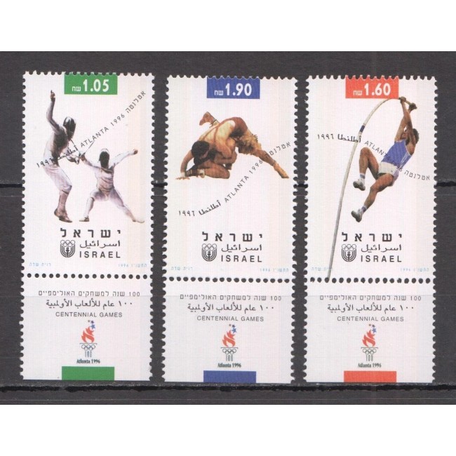 Israel 1996 - Jocurile Olimpice, sport, serie neuzata cu tab
