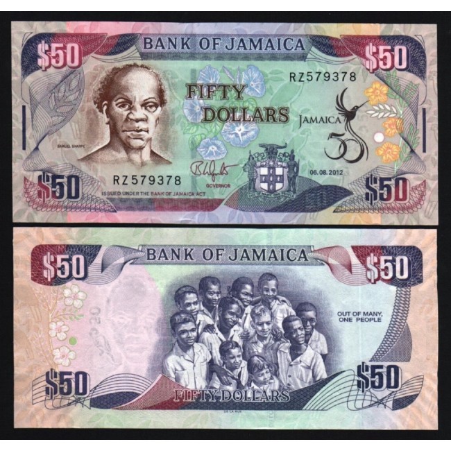 Jamaica 2012 - 50 dollars, comemorativa, UNC