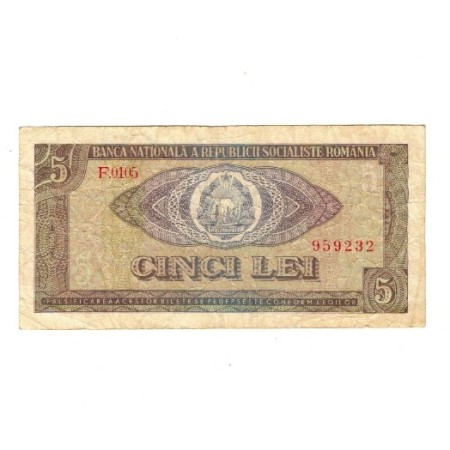 Romania 1966 - 5 lei, circulat