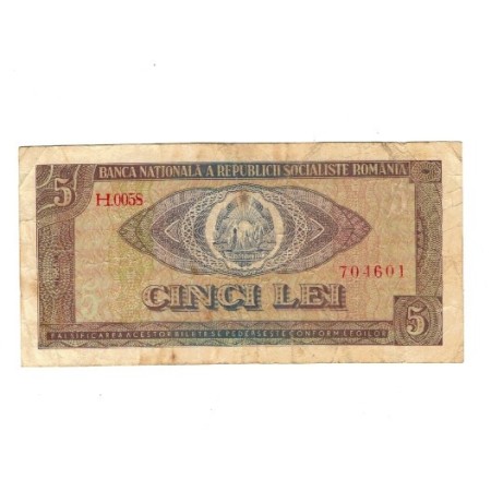 Romania 1966 - 5 lei, circulata