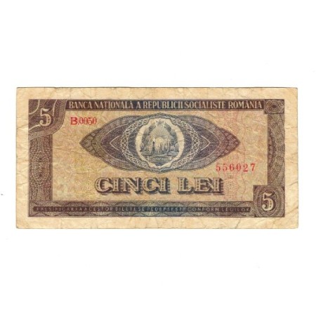 Romania 1966 - 5 lei, circulata