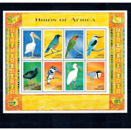 Sierra Leone 1999 - Păsări, minicoala neuzata