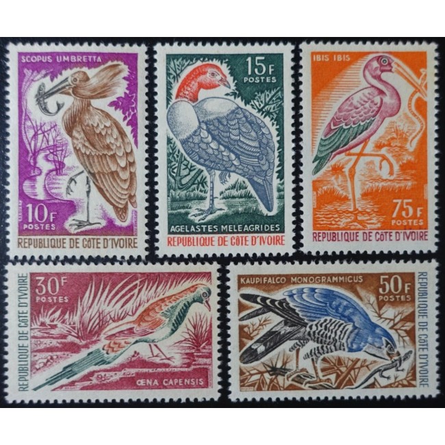 Cote Divoire 1965 - Păsări, serie neuzata