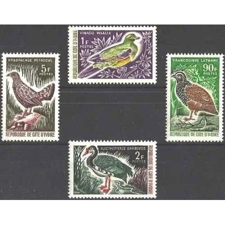 Cote Divoire 1966 - Păsări, serie neuzata