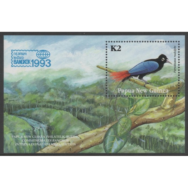 Papua New Guinea 1993 - Păsări, colita neuzata