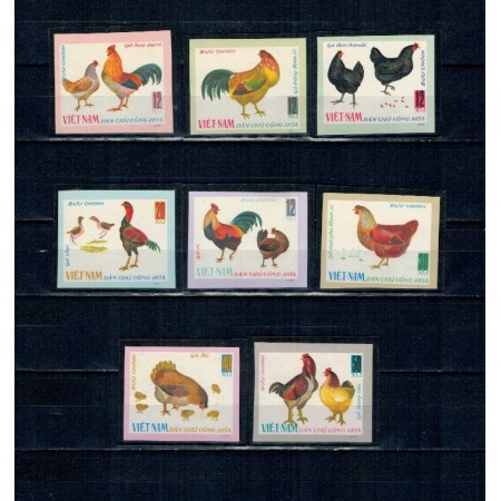 Vietnam 1968 - Păsări de curte, serie nedantelata nestampilata