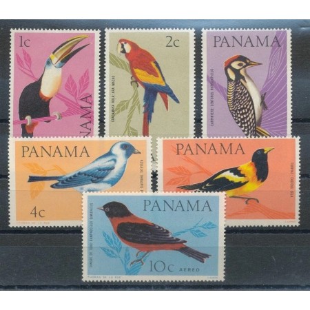 Panama 1965 - Păsări, serie neuzata
