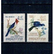 Argentina 1964 - Păsări, serie neuzata