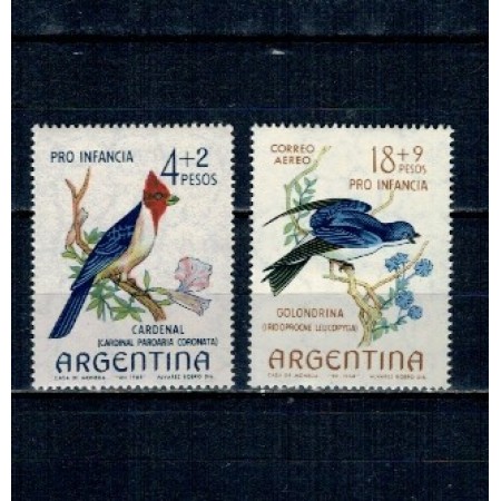 Argentina 1964 - Păsări, serie neuzata