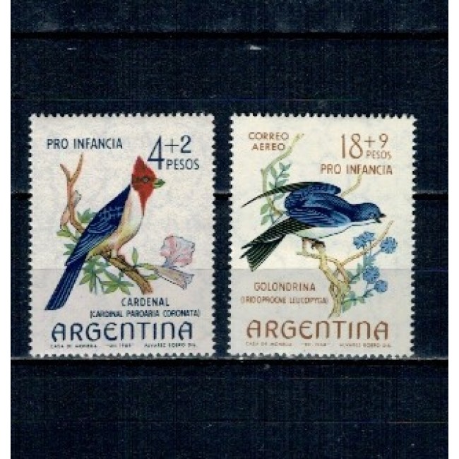 Argentina 1964 - Păsări, serie neuzata