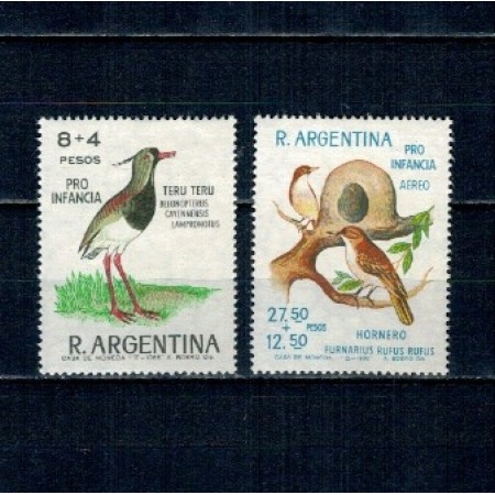 Argentina 1966 - Păsări, serie neuzata