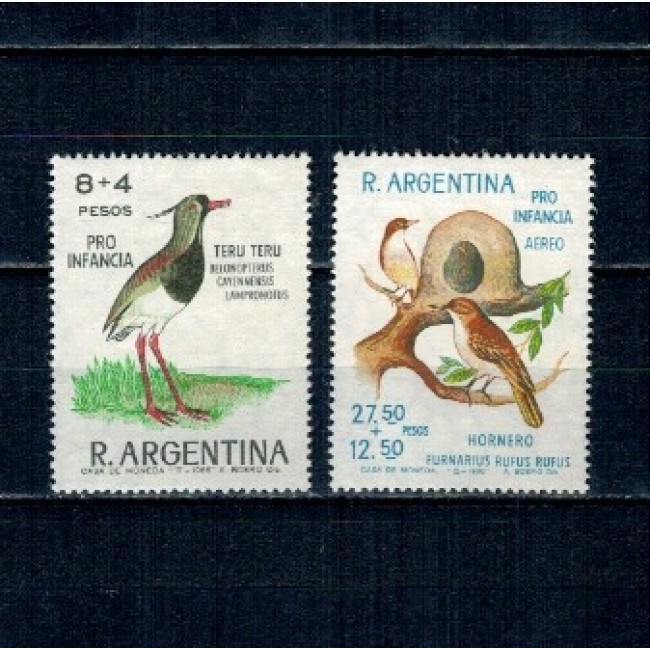 Argentina 1966 - Păsări, serie neuzata