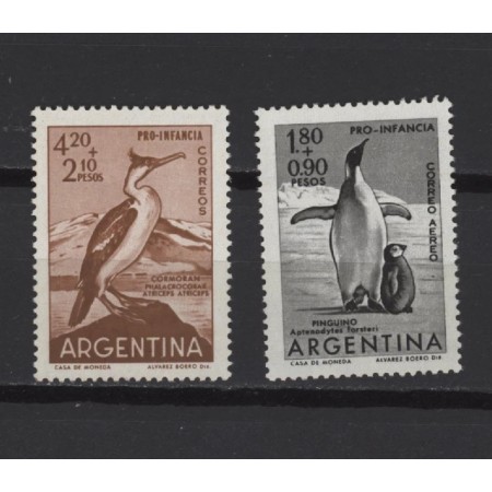 Argentina 1961 - Păsări, serie neuzata