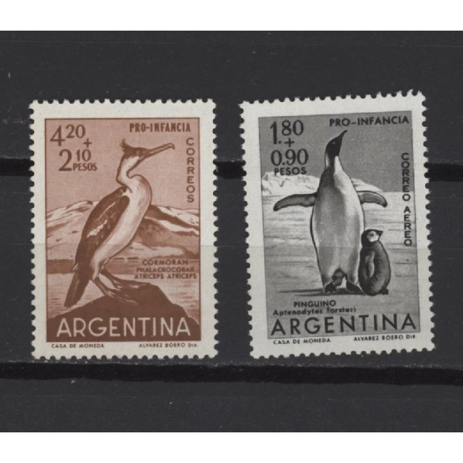 Argentina 1961 - Păsări, serie neuzata