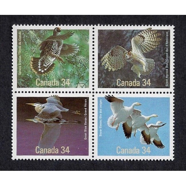 Canada 1986 - Păsări, serie neuzata