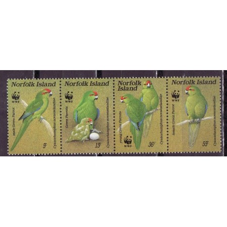 Norfolk Island 1987 - Păsări, WWF, serie neuzata