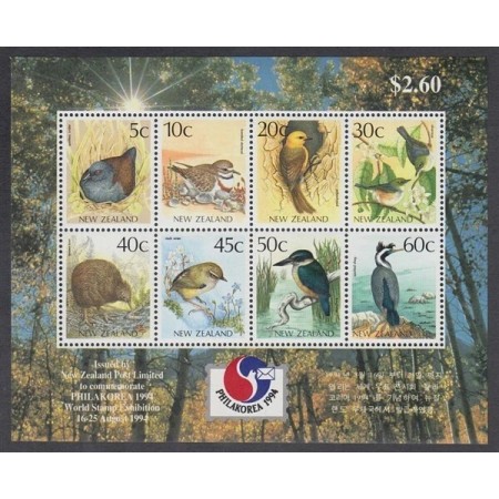 New Zealand 1994 - Păsări, bloc neuzat