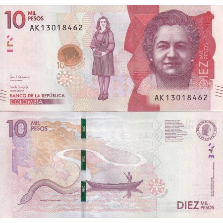 Columbia 2020 - 10000 pesos UNC