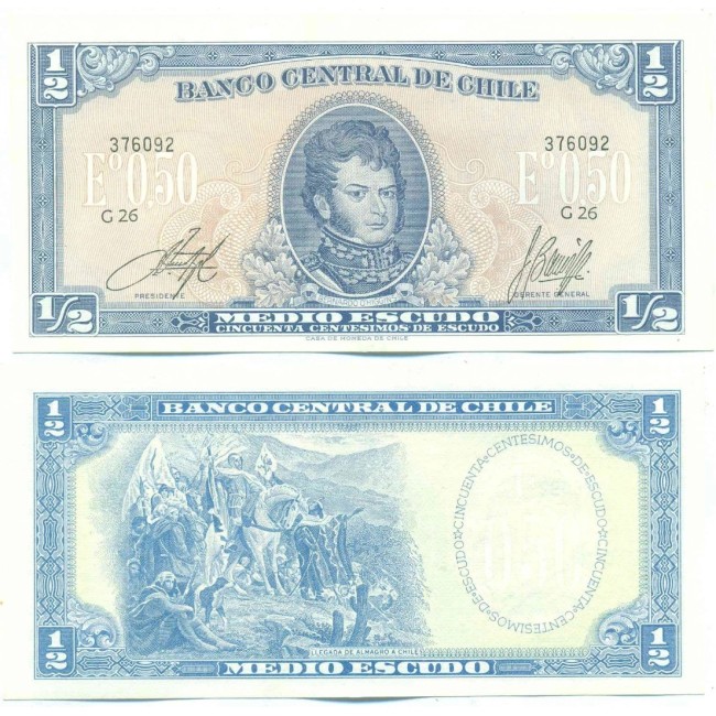 Chile 1962-1975 - 1/2 escudo UNC