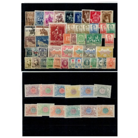 Belgia - Lot timbre vechi, nestampilate