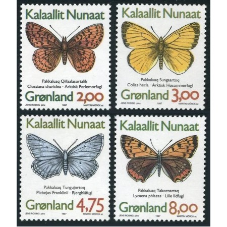 Groenlanda 1997 - Fluturi, serie neuzata